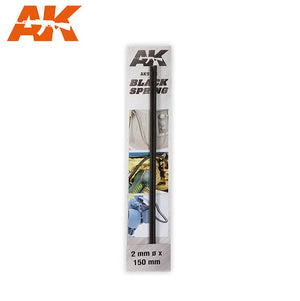 AK INTERACTIVE Muelles de Compresión de Acero - Black Spring 2mm