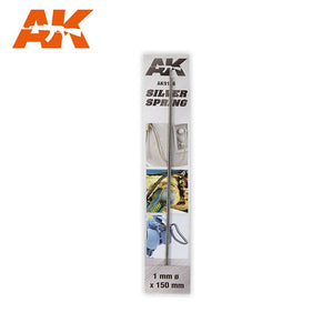 AK INTERACTIVE Muelles de Compresión de Acero - Silver Spring 1mm
