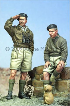 ALPINE (1/35) British Armoured Crew SET (2 FIGS & PUPPY)