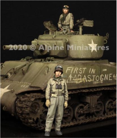 ALPINE (1/35) WW2 US Tank Commander SET (2 FIGS)