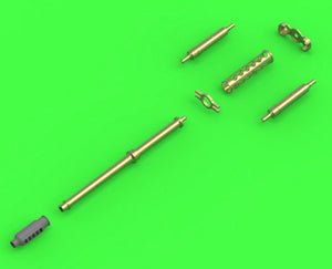MASTER (1/35) AH-64 Apache - M230 Chain Gun barrel (30mm), Pitot Tubes and tail antenna (resin, PE and turned parts)