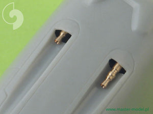 MASTER (1/48) Bf 109 E3 - E9, set di armamenti T (punte MG 17, canne MG FF)