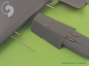 MASTER (1/48) Fw 190 A2 - A5 armament set (MG 17 barrel tips, MG FF barrels, MG 151 barrels in fairings) & Pitot Tube