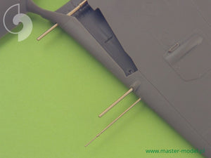 MASTER (1/48) Fw 190 A6 ensemble d'armement (embouts de canon MG 17, canons MG 151, carénages MG 151) &  Tube de Pitot
