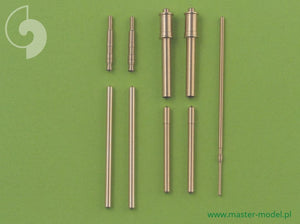 MASTER (1/48) Fw 190 A7, A8 armament set (MG 131 barrel tips, MG 151 barrels, MG 151 fairings) & Pitot Tube