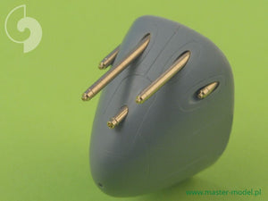 MASTER (1/48) P-38 Lightning late type armament (.50 cal Brownings with covered cooling jackets, 20mm cannon tips)