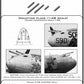 MASTER (1/48) P-38 Lightning late type armament (.50 cal Brownings with covered cooling jackets, 20mm cannon tips)