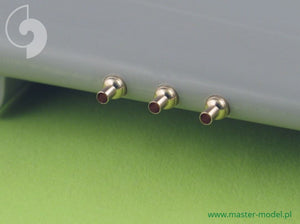 MASTER (1/48) P-40 EN - carénages avec tubes de souffle pour Browning .50cal (6 pièces)