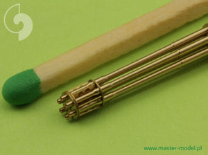 MASTER (1/48) M61 A1 Vulcan - Canon rotatif à six tubes de 20 mm - tubes tournés avec fixations de tubes photogravées