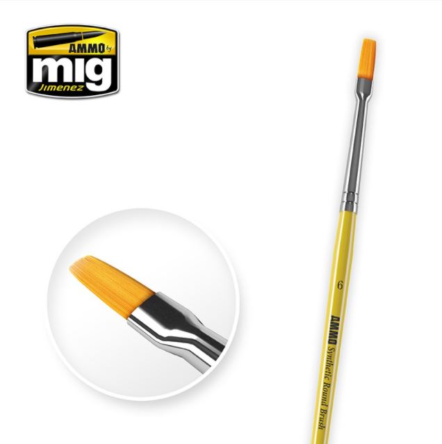 AMMO 6 Synthetic Flat Brush