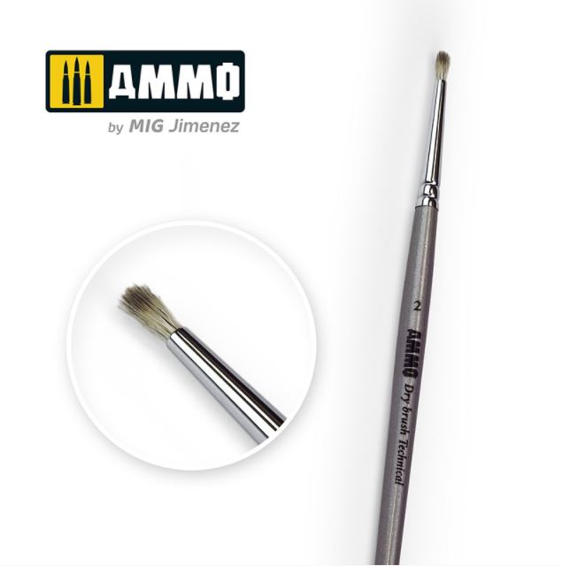 AMMO 2 Drybrush Technical Brush