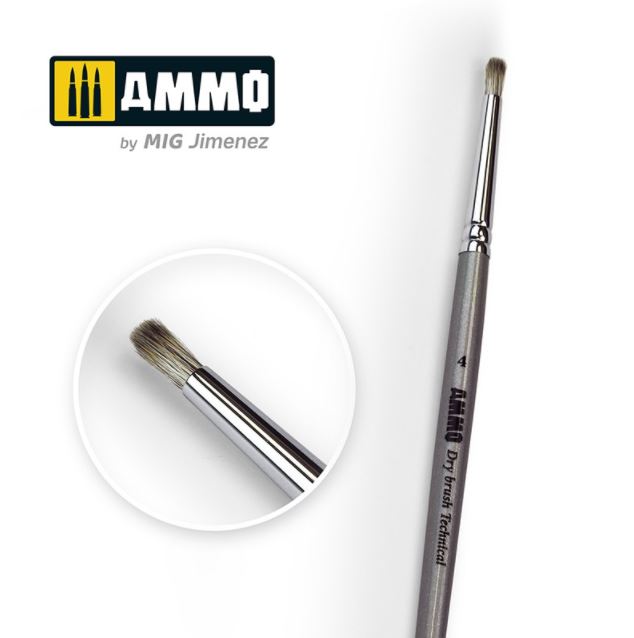 AMMO 4 Drybrush Technical Brush