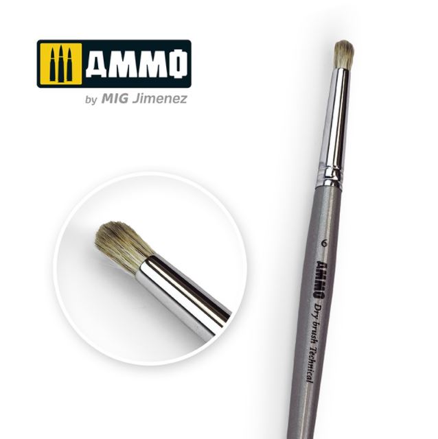 AMMO 6 AMMO Drybrush Technical Brush
