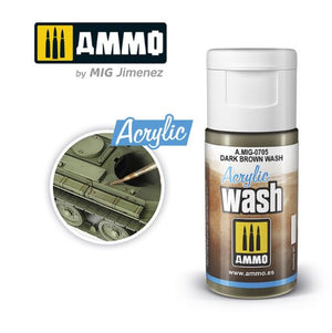 AMMO ACRYLIC WASH Dark Brown Wash
