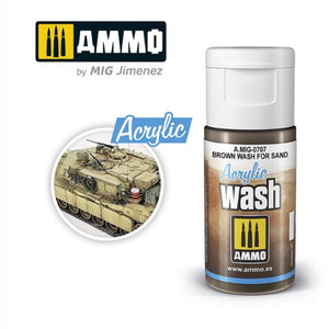 AMMO ACRYLIC WASH Brown Wash for Sand