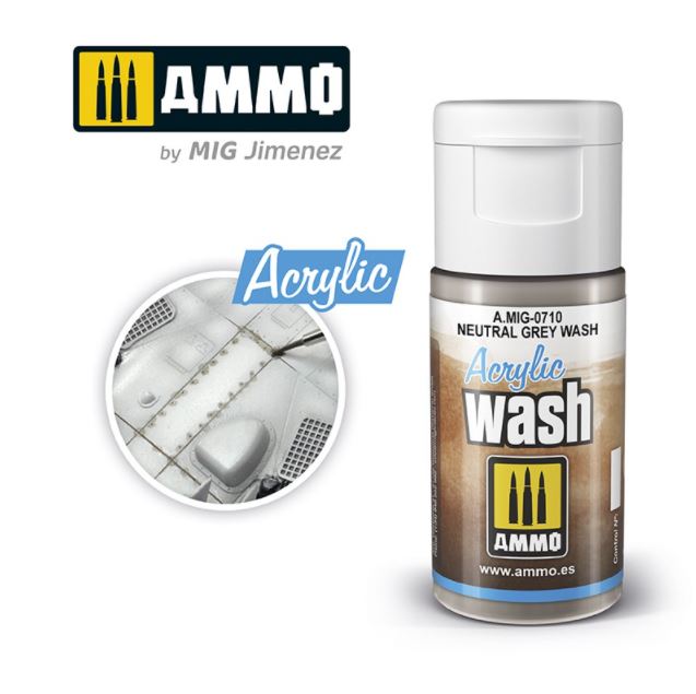AMMO ACRYLIC WASH Neutral Gray Wash
