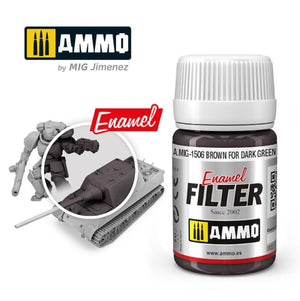 AMMO FILTER Brown for Dark Green