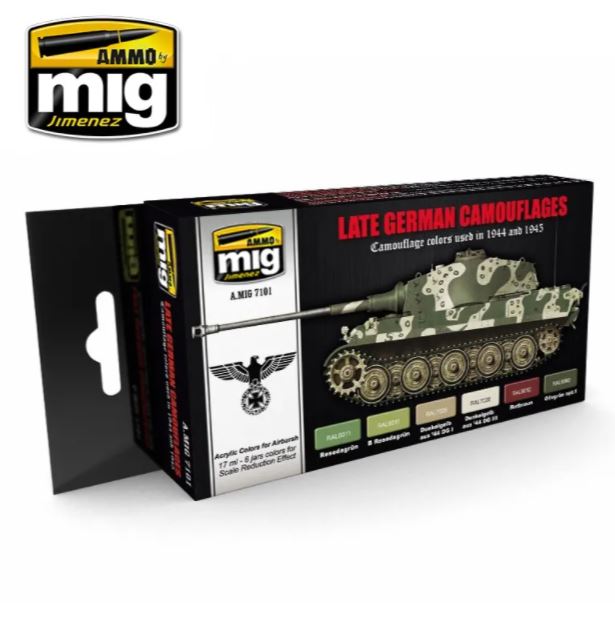 AMMO Late German Camouflages - Camouflage colors used in 1944 and 1945 Set