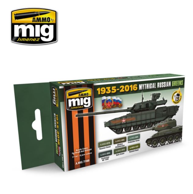 AMMO Mythical Russian Green Colors 1935-2016 Set