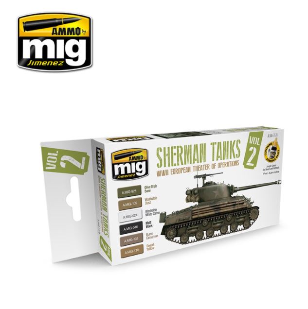 AMMO (1/35) Sherman Tanks Vol. 2 (WWII European Theater of Operations) Set