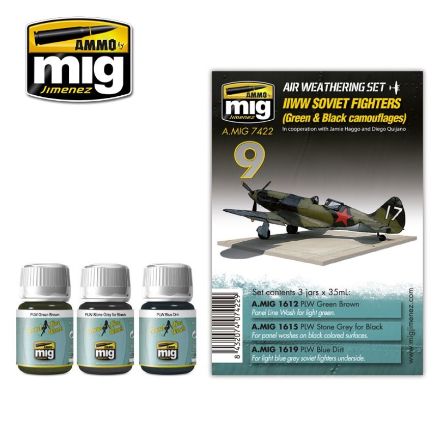 AMMO WWII Soviet Airplanes (Green & Black Camouflages)