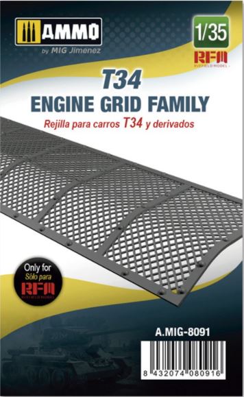 AMMO (1/35) T-34 Engine Grid Family