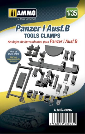 AMMO (1/35) Panzer I Ausf.B Tools Clamps