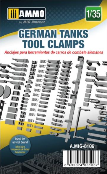 AMMO (1/35) German Tanks tool clamps