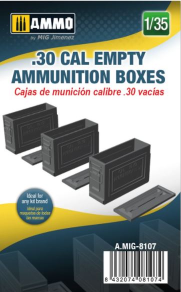 AMMO (1/35) .30 cal Empty Ammunition Boxes
