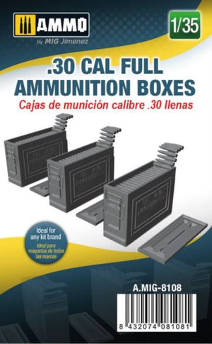 AMMO (1/35) .30 cal Full Ammunition Boxes