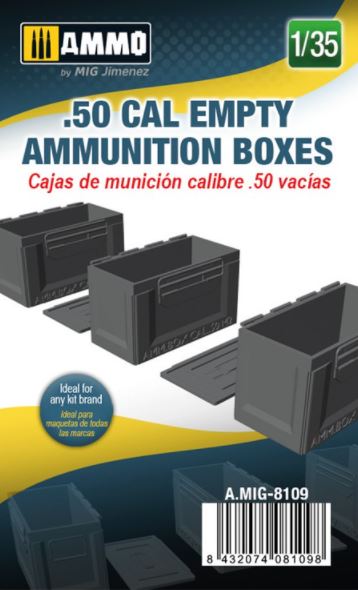 AMMO (1/35) .50 cal Empty Ammunition Boxes
