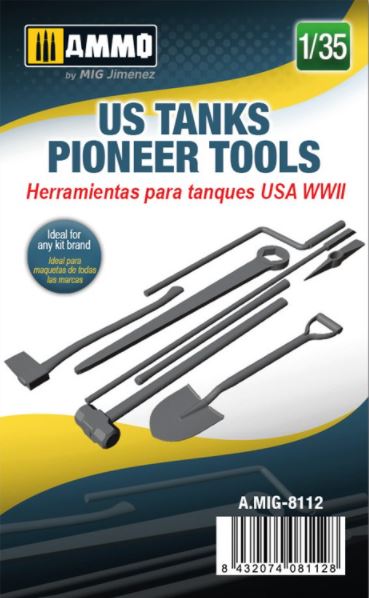 AMMO (1/35) US WWII Tank pioneer tools