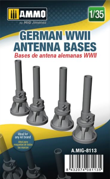 AMMO (1/35) German WWII antenna bases