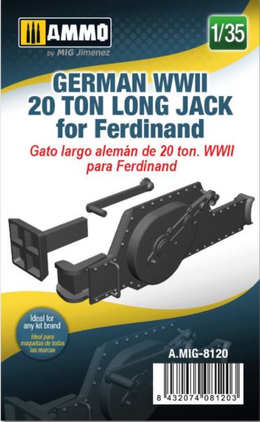 AMMO (1/35) German WWII 20 ton Long Jack for Ferdinand