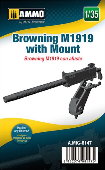 AMMO (1/35) Browning M1919 with Mount