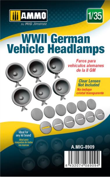 AMMO (1/35) WWII German Vehicle Headlamps