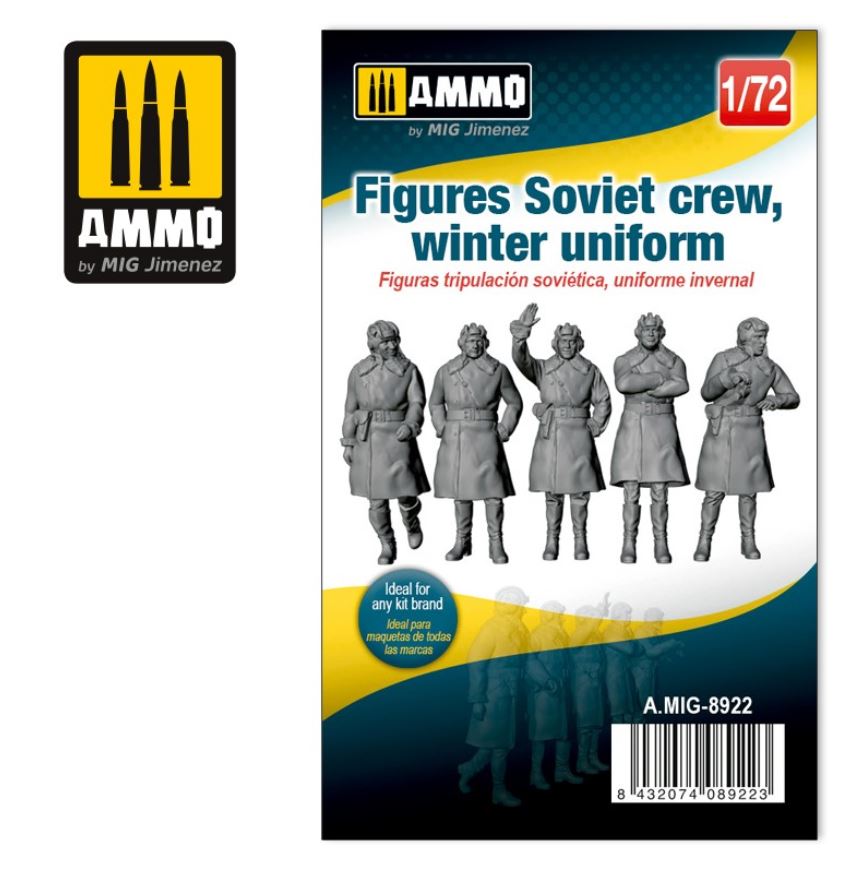 AMMO (1/72) Figuras Tripulación Soviética, Uniforme Invernal