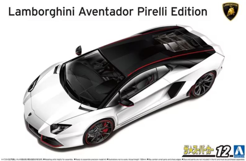 AOSHIMA (1/24) '14 Lamborghini Aventador Pirelli Edition