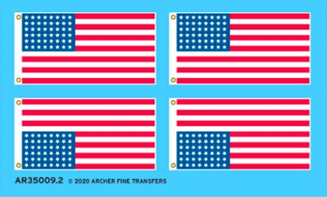 ARCHER (1/35) Fabric Texture US 48-star Flags