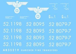 ARCHER (1/35) Calcas para Locomotoras Alemanas BR-52