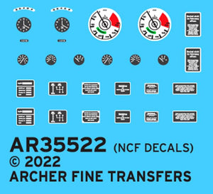 ARCHER (1/35) Calcas para Sd.Kfz.9 FAMO de Panel de Instrumentos y Placas