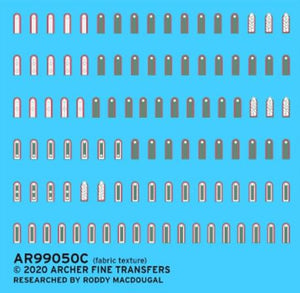 ARCHER (1/35) Calcas para Hombreras de Uniformes de finales de la Guerra - Tropas de Artillería Alemanas