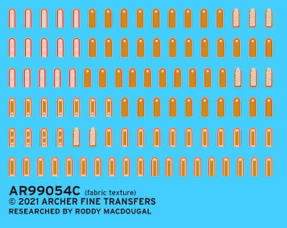 ARCHER (1/35) Calcas para Hombreras del Afrika Korps - Tropas de Artillería