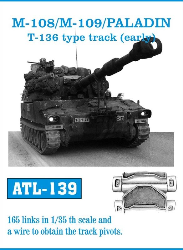 FRIULMODEL (1/35) M-108 / M109 / PALADIN T-136 type track (early)
