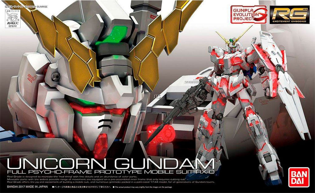 BANDAI (1/144) RG Gundam - Unicorn Gundam BL