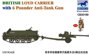 BRONCO British Loyd Carrier with 6 Pounder Anti-Tank Gun