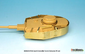 DEF MODELL (1/35) PZ.IV  Ausf.H Frühes/mittleres Geschütz-Ätzteilset (für Academy usw.)