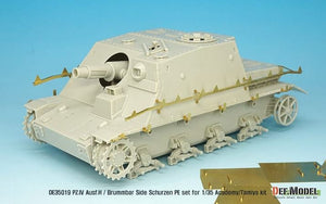DEF MODELL (1/35) PZ.IV  Ausf.H Früh/Mitte &  Brumbar Seitenschürzen PE-Set (für Academy usw.)