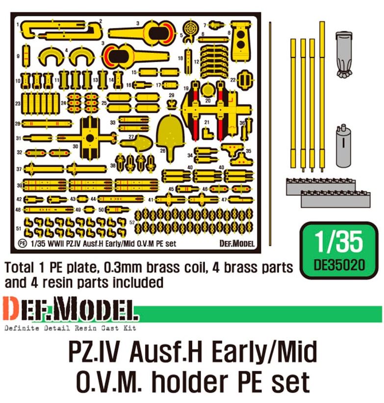 DEF MODEL (1/35) PZ.IV Ausf.H O.V.M. PE set (for Academy, etc...)