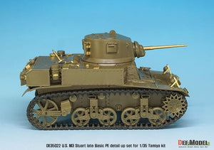 DEF MODEL (1/35) Set di dettagli base in fotoincisione per M3 Stuart americano (per kit Tamiya/Academy)